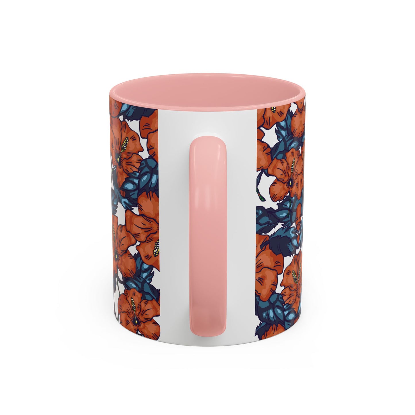 Floral Accent Coffee Mug