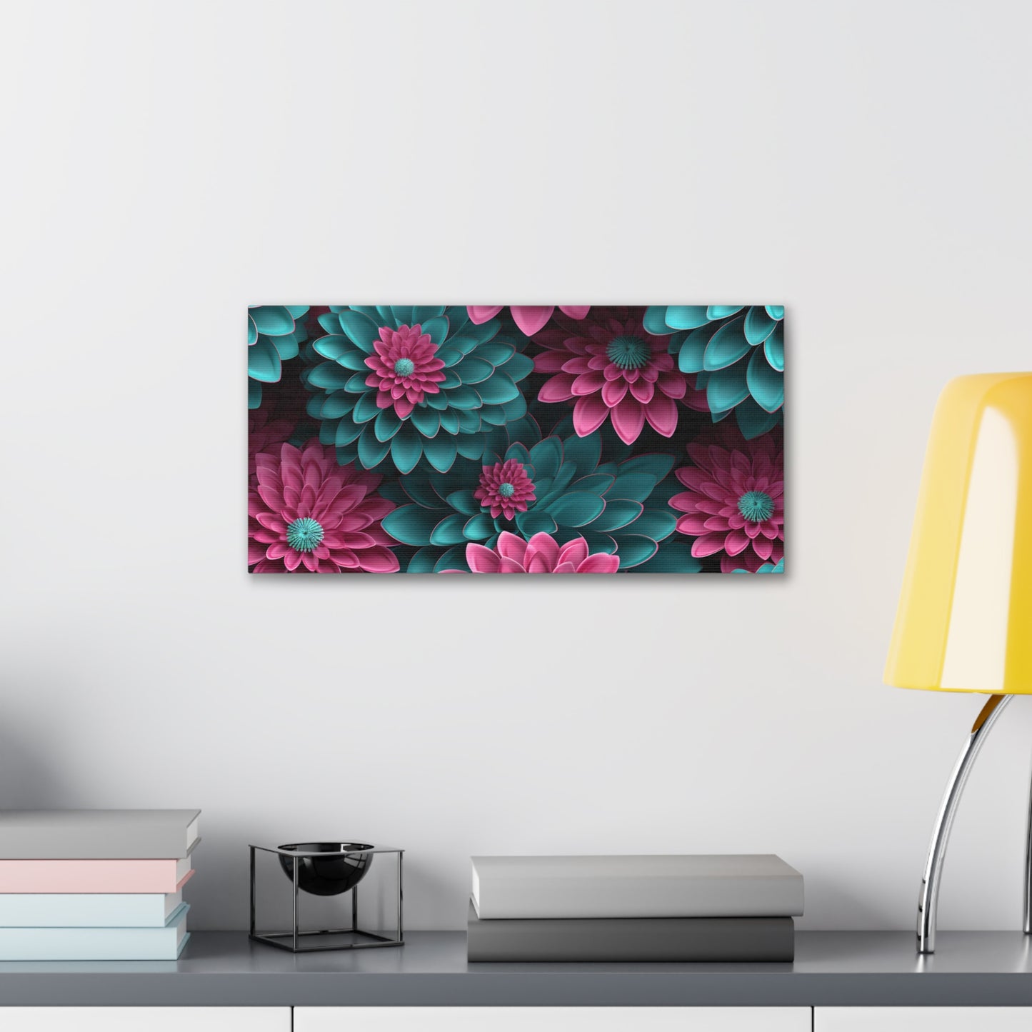 3D Flowers Gallery Wraps