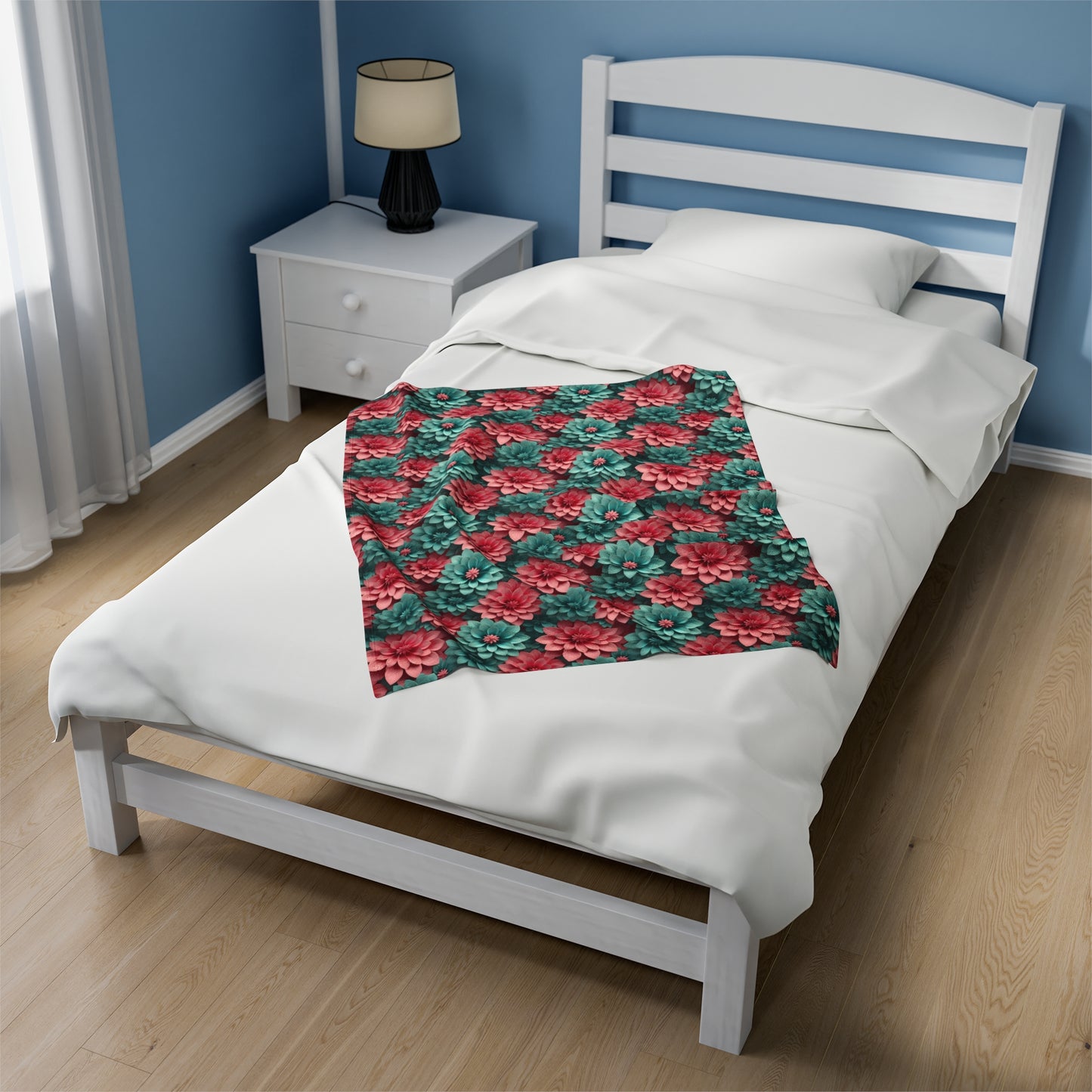 3D flowers Velveteen Plush Blanket