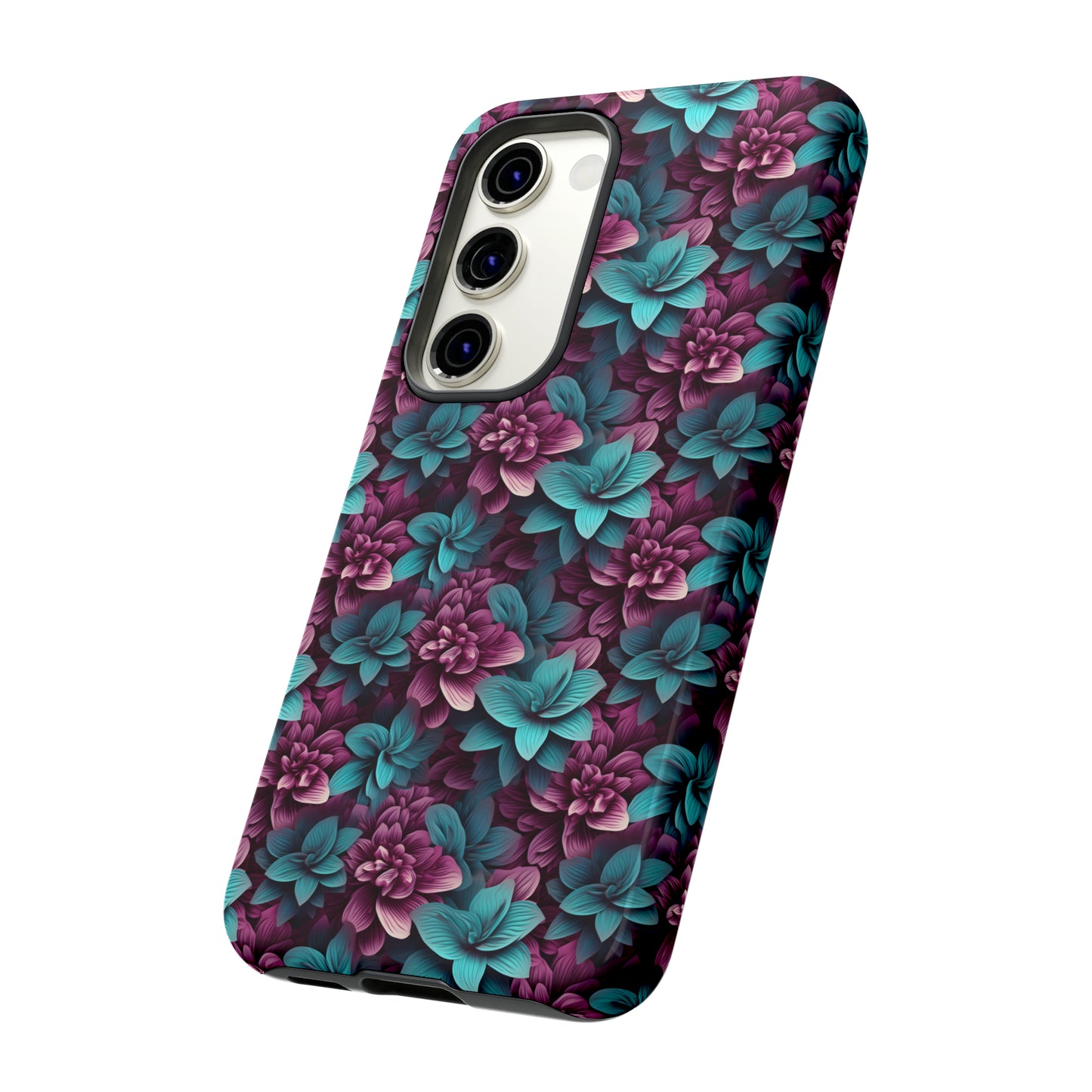 3D Flowers Tough Cases