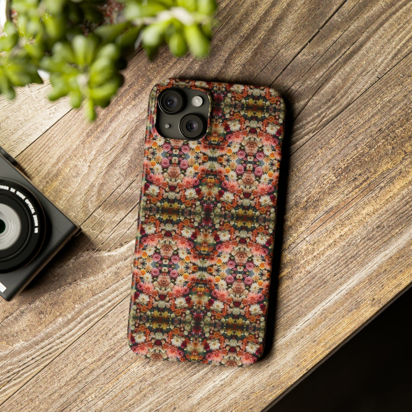 3D Flowers Pattern Slim Phone Cases