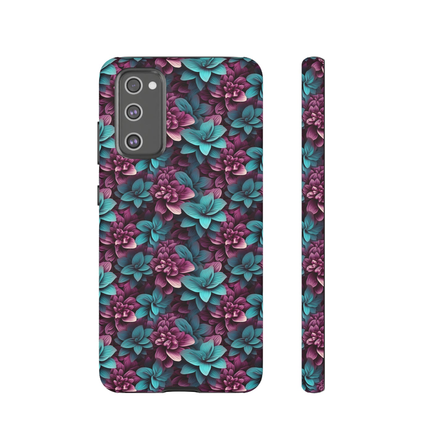 3D Flowers Tough Cases