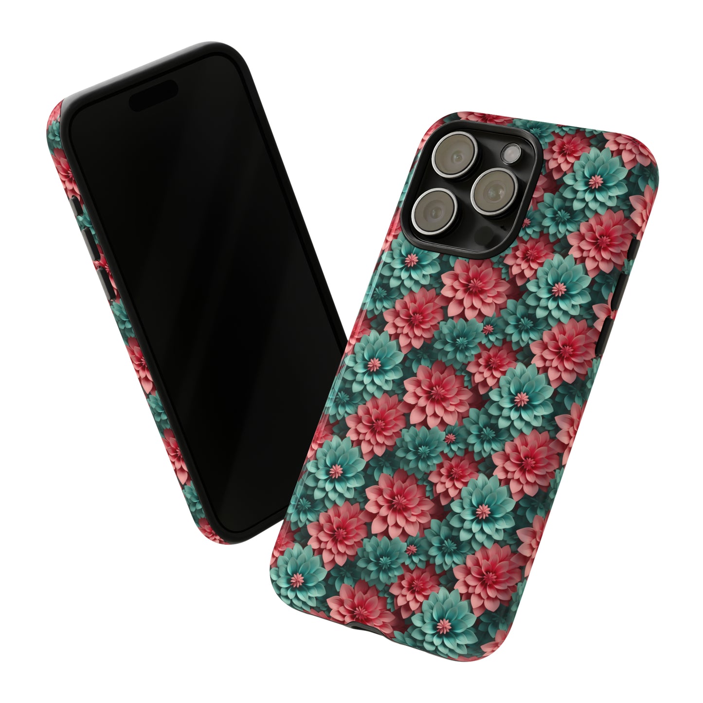 3D Flowers Tough Cases