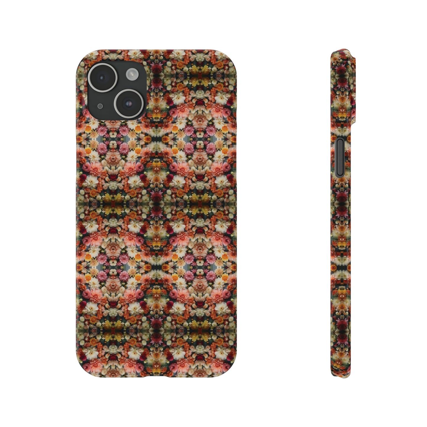 3D Flowers Pattern Slim Phone Cases