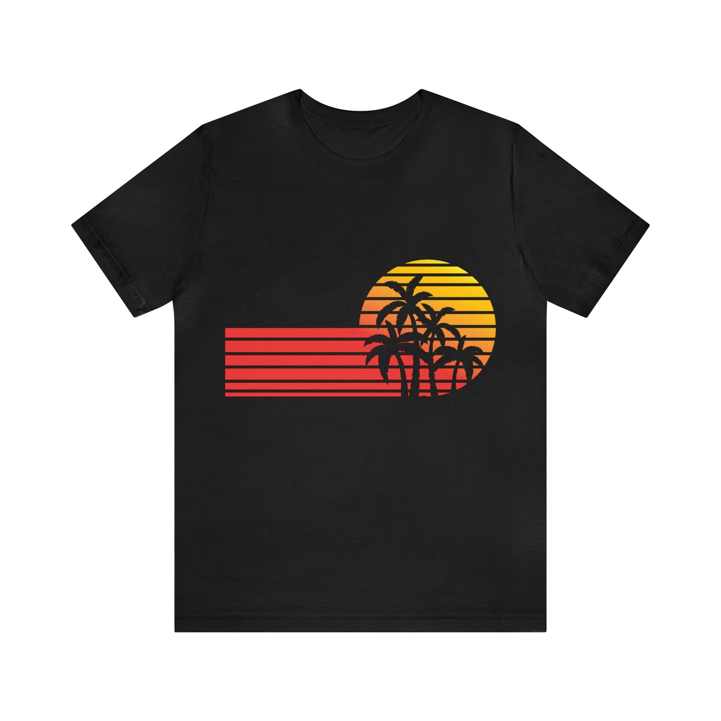 Retro Sunset with Palm T-Shirt