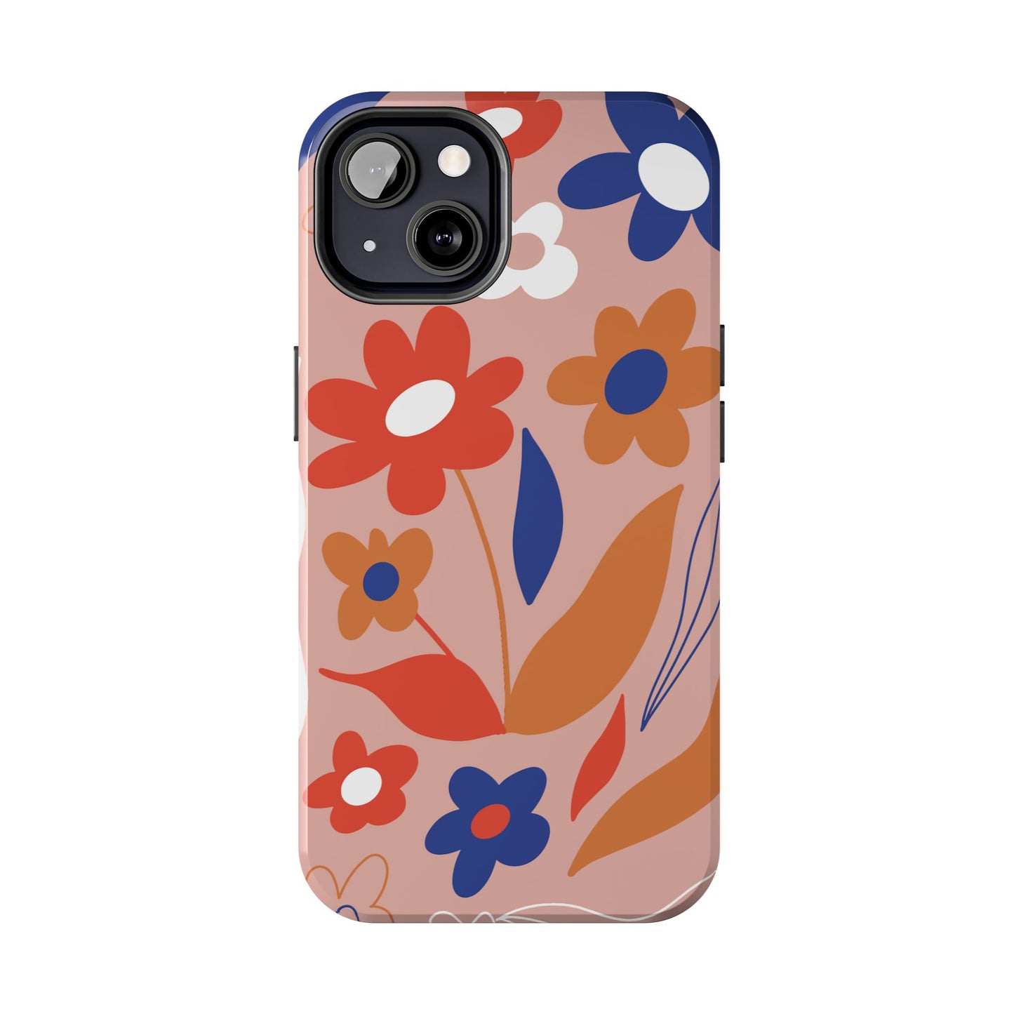 Phone Case, Floral Design, Protective Case, Cover, Strong, Durable, Custom Shell