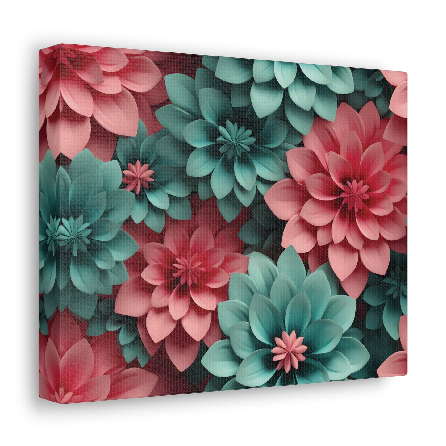 3D Flowers Gallery Wraps