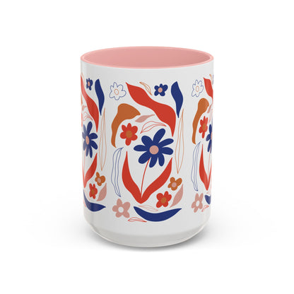 Floral Accent Coffee Mug