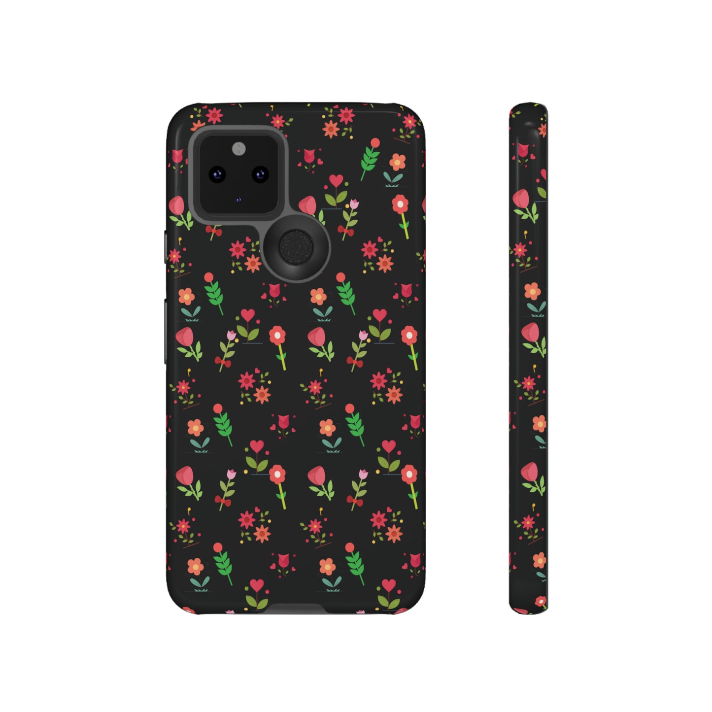 Flowers Pattern Splatter Phone Tough Cases