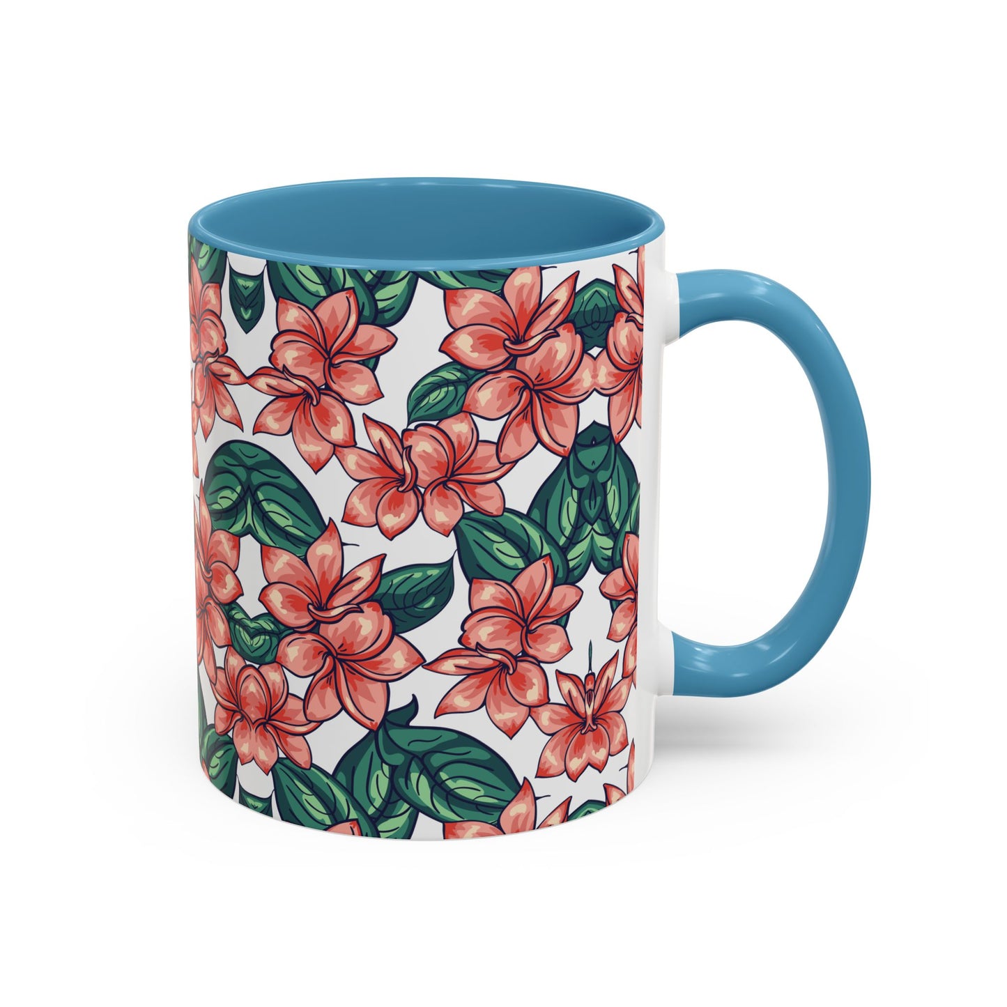 Floral Accent Coffee Mug