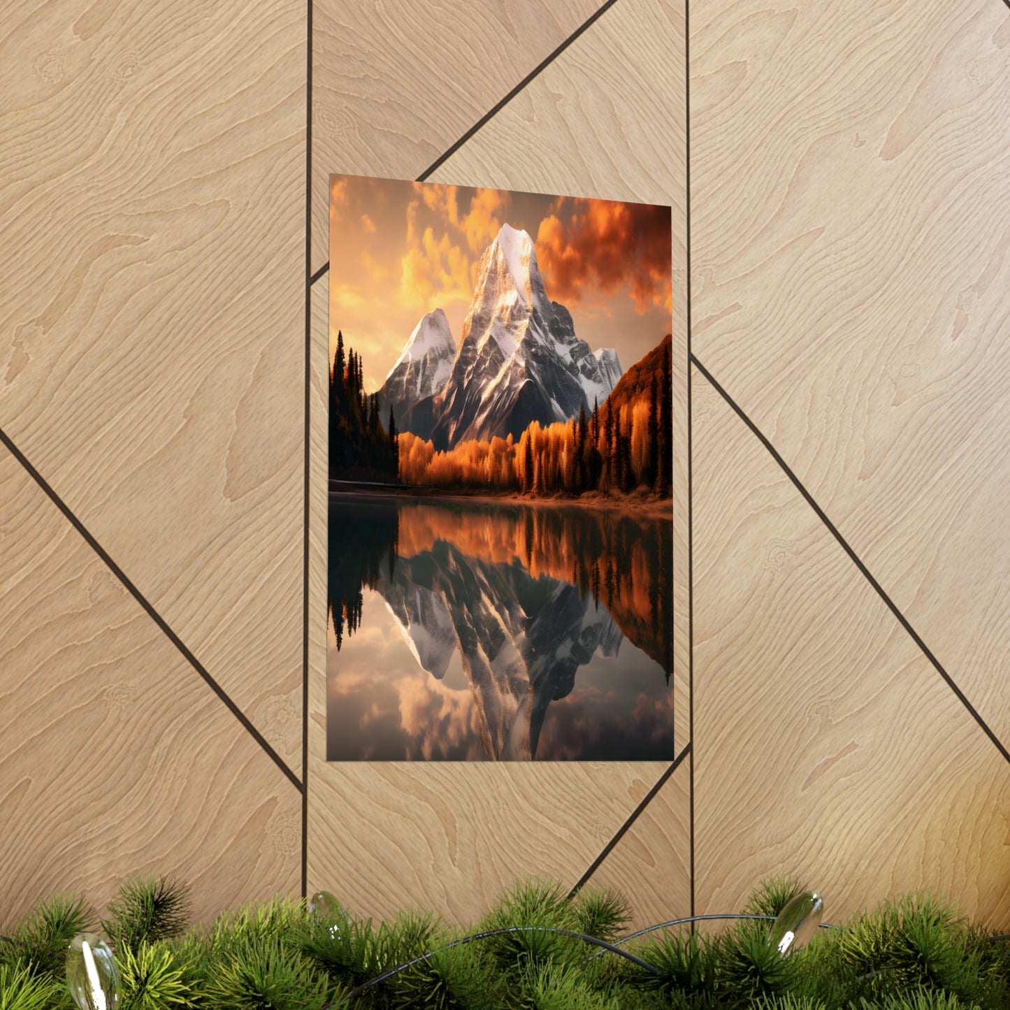 Mountain and River view Matte Vertical Posters