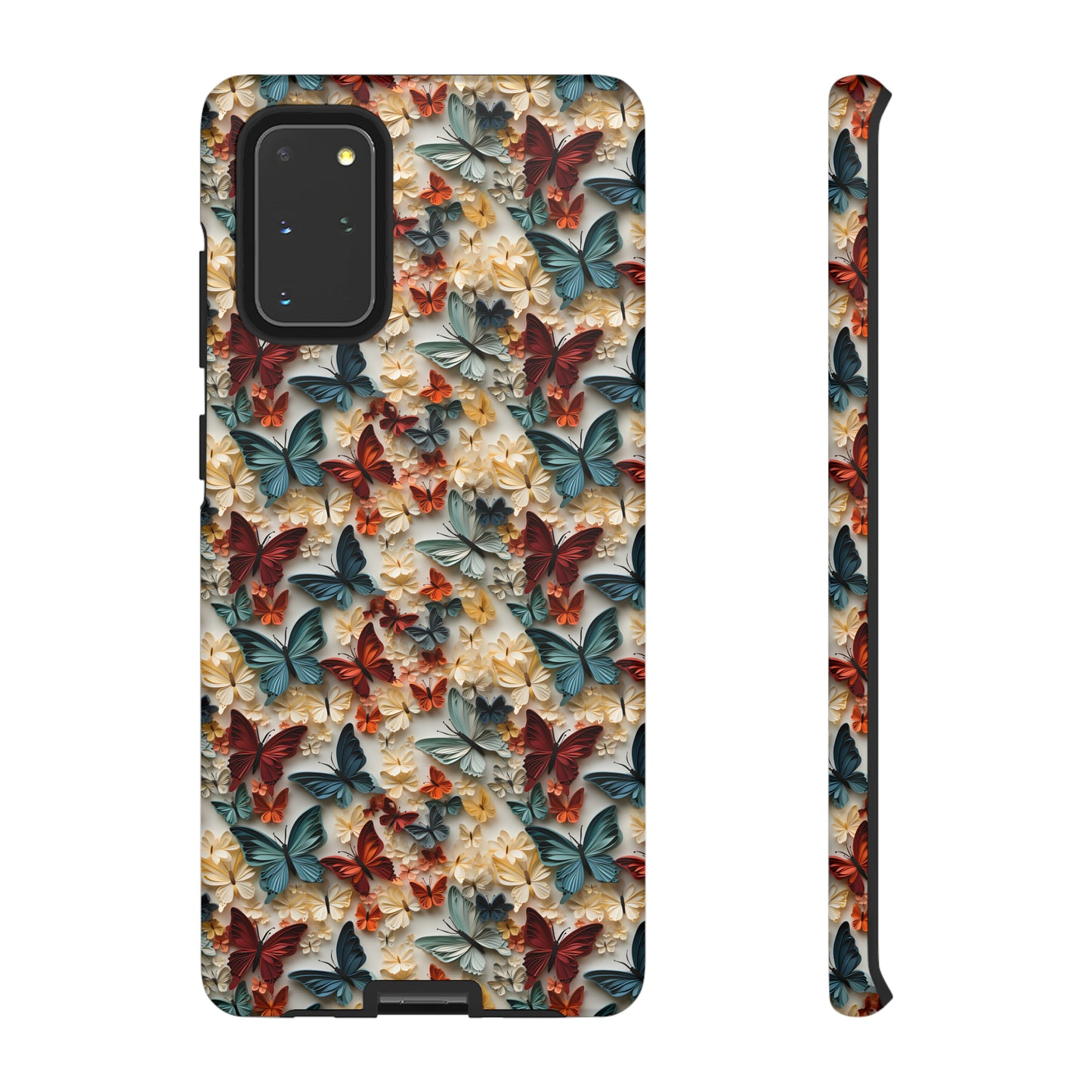 3D Butterflies and Flowers Tough Cases