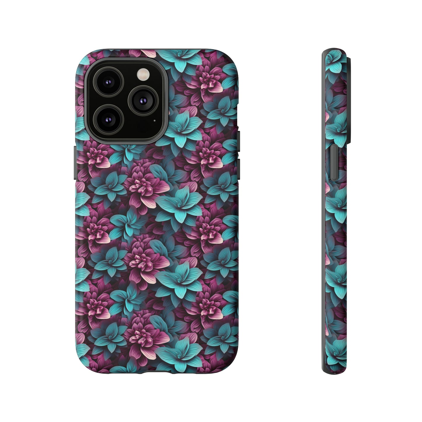 3D Flowers Tough Cases