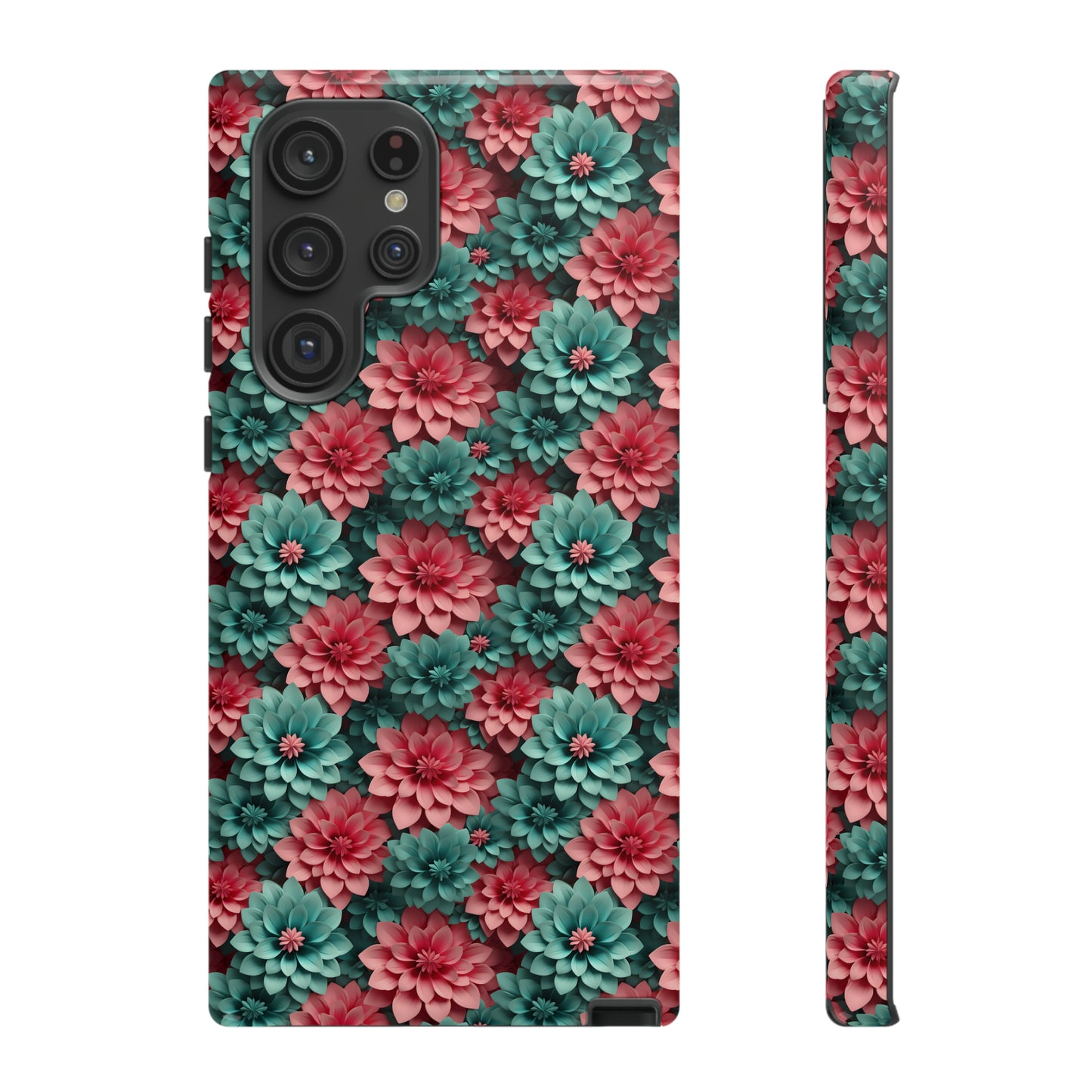 3D Flowers Tough Cases