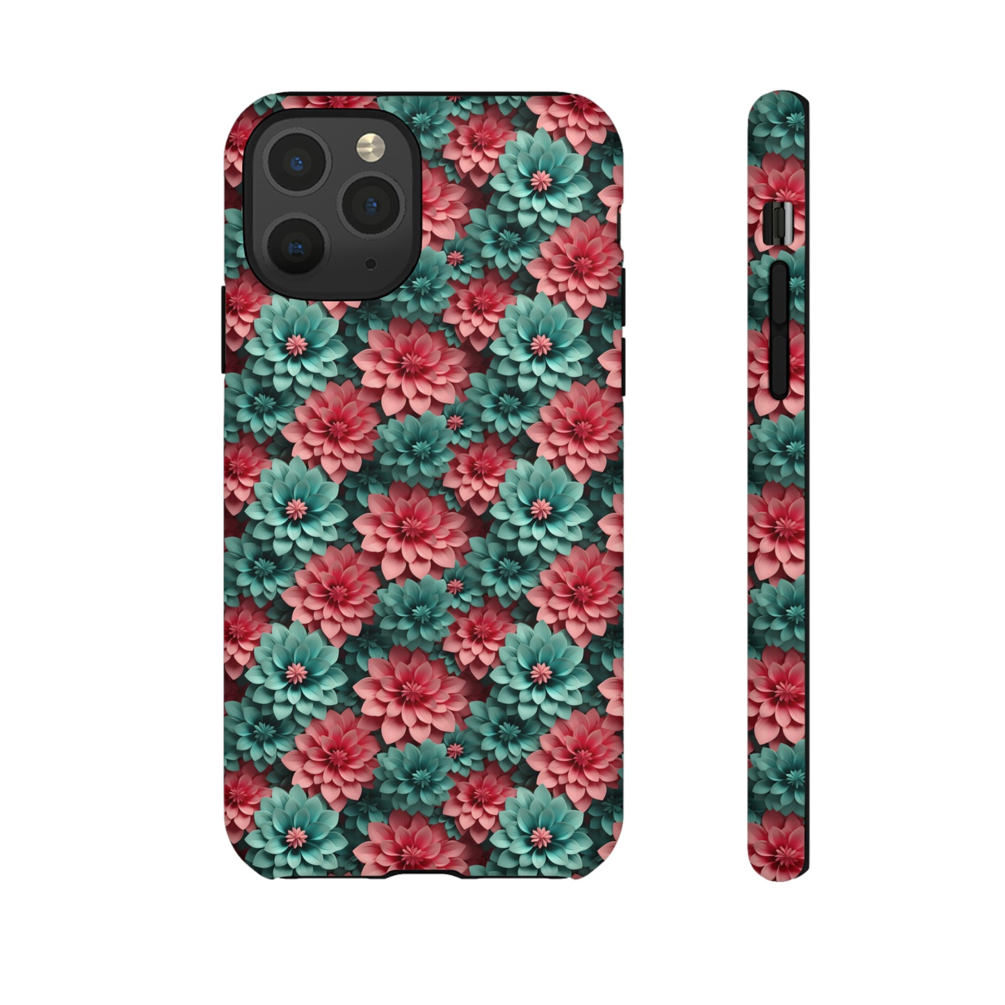 3D Flowers Tough Cases