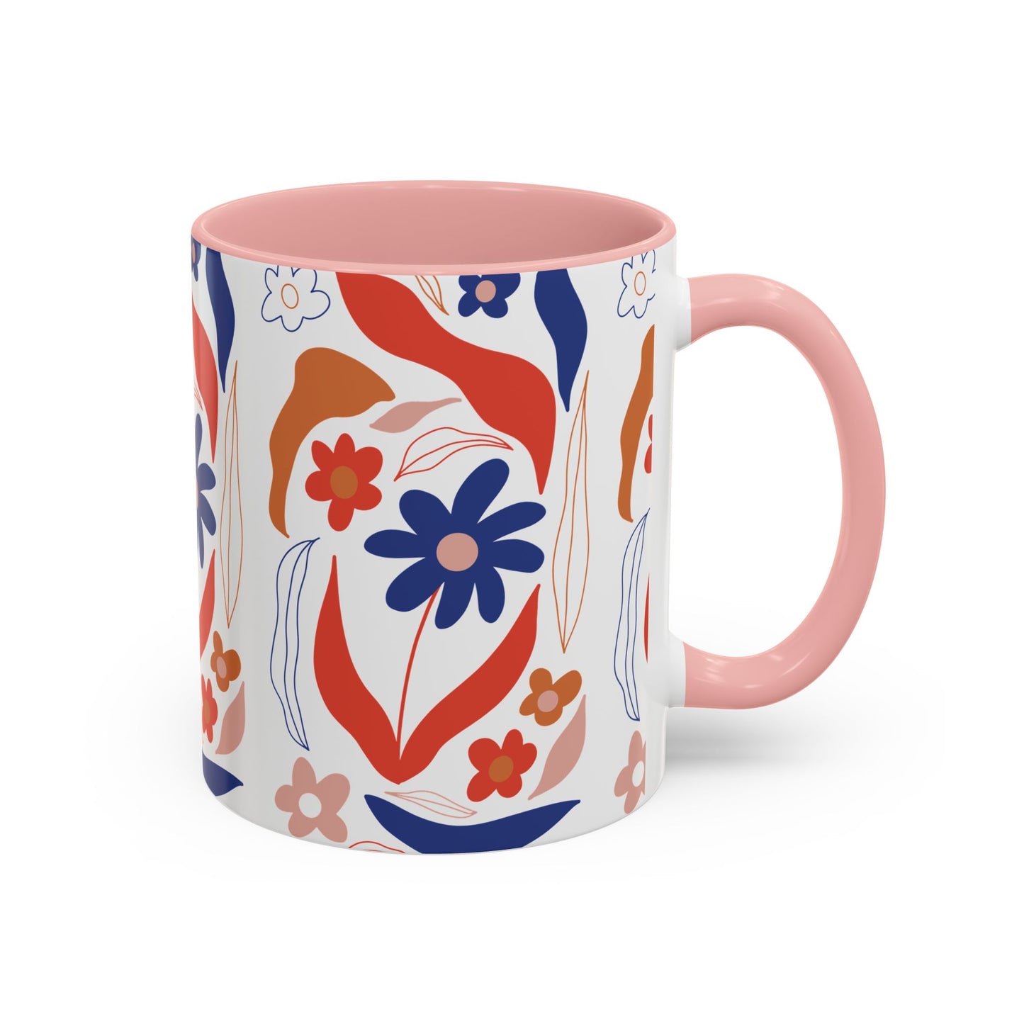 Floral Accent Coffee Mug