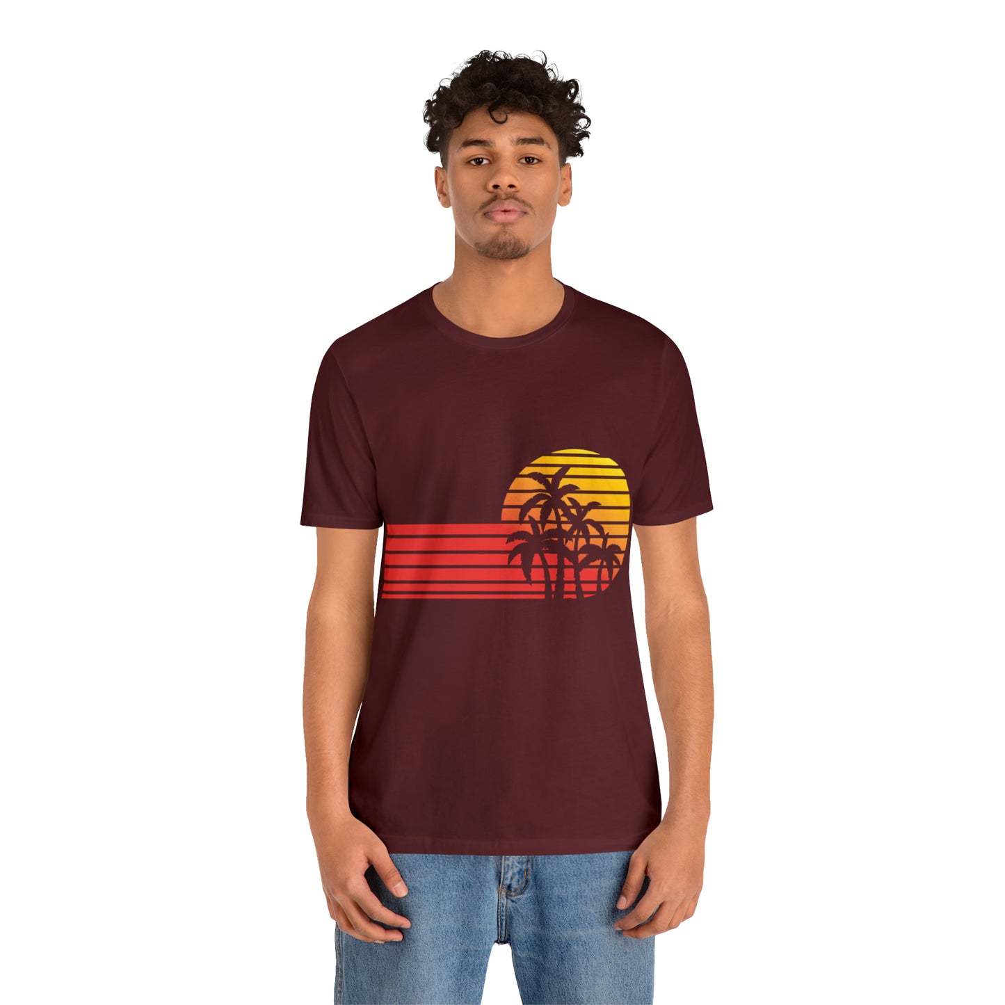 Retro Sunset with Palm T-Shirt