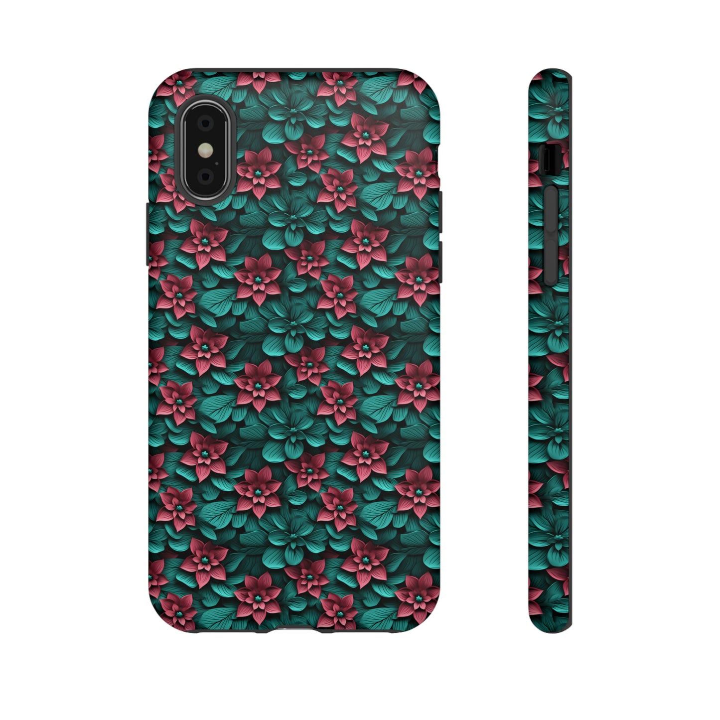 3D flowers Tough Cases