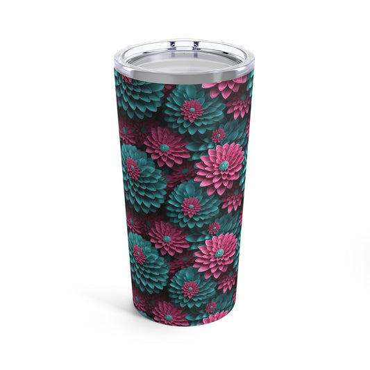 Flowers and Butterfly tumbler 20oz