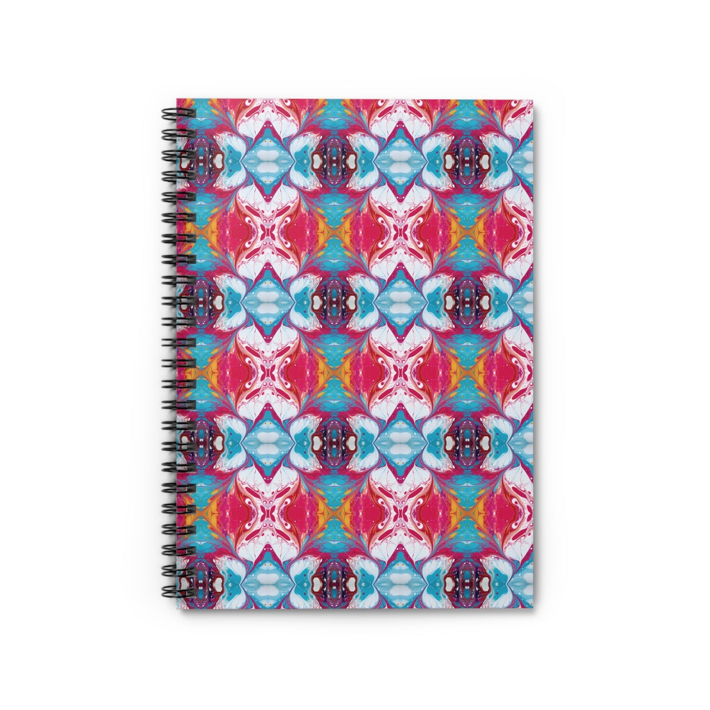 Colorful Paint Splatter Spiral Notebook - Ruled Line