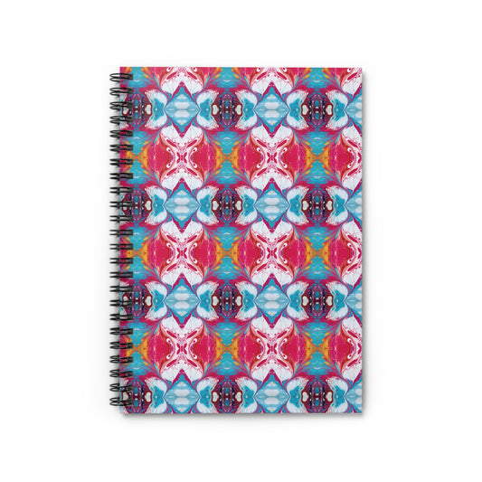 Colorful Paint Splatter Spiral Notebook - Ruled Line