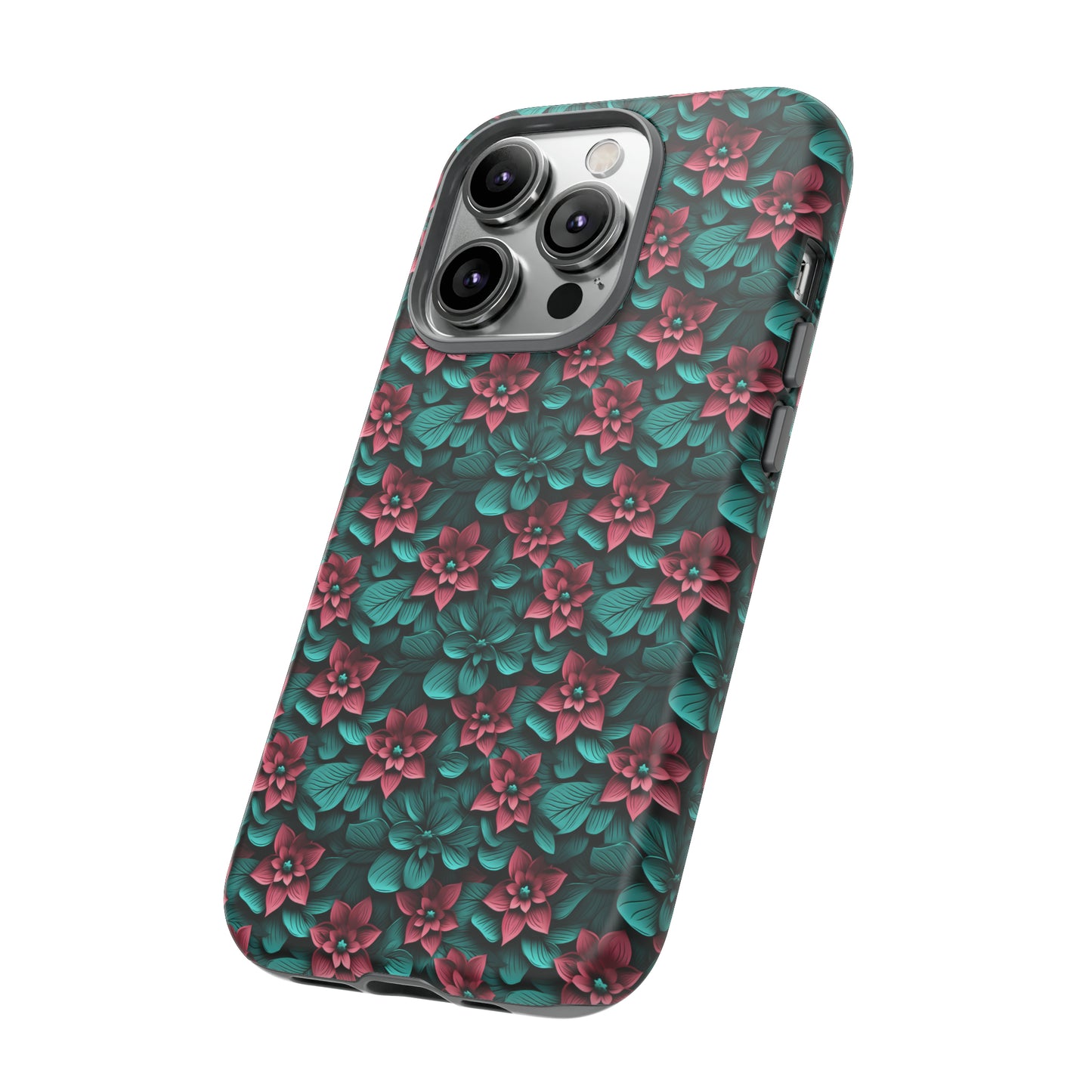 3D flowers Tough Cases