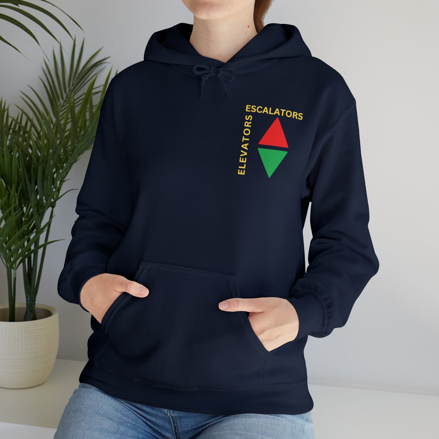 Elevators and Escalators Unisex Heavy Blend Hooded Sweatshirt