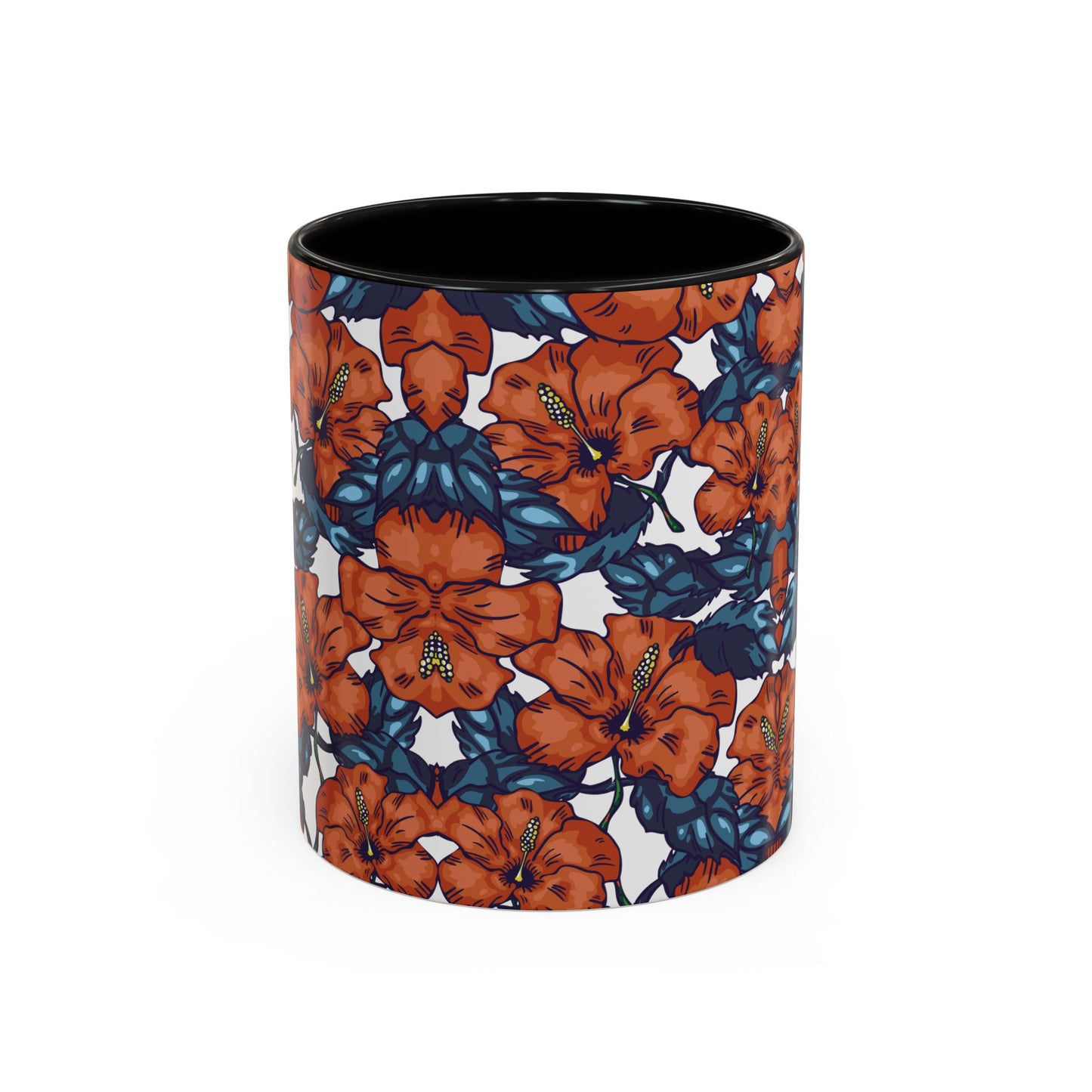 Floral Accent Coffee Mug