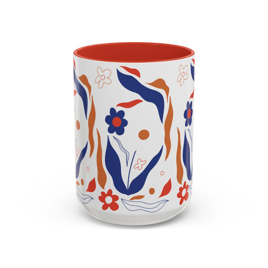 Floral Accent Coffee Mug