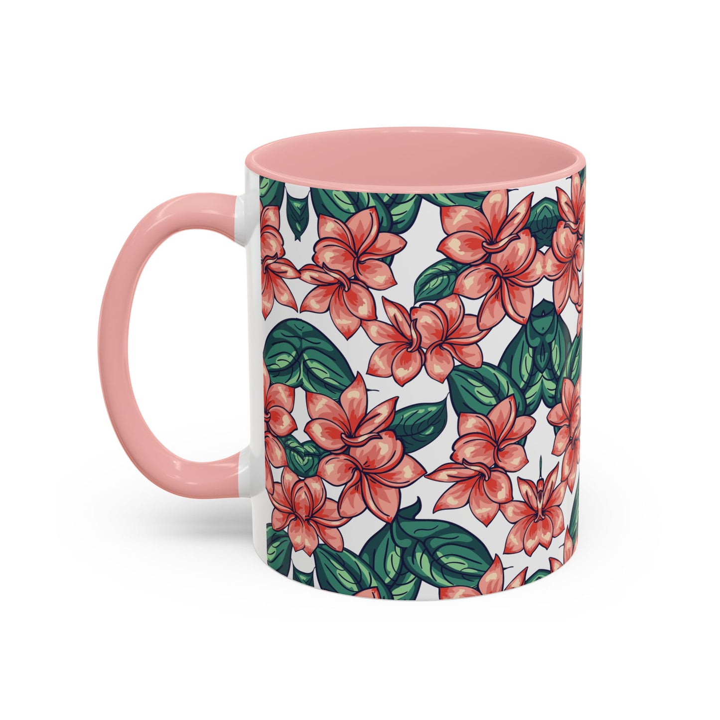 Floral Accent Coffee Mug