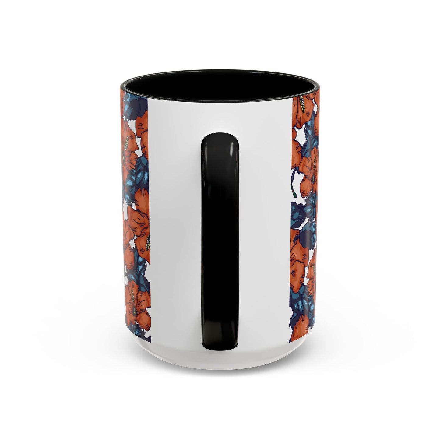 Floral Accent Coffee Mug