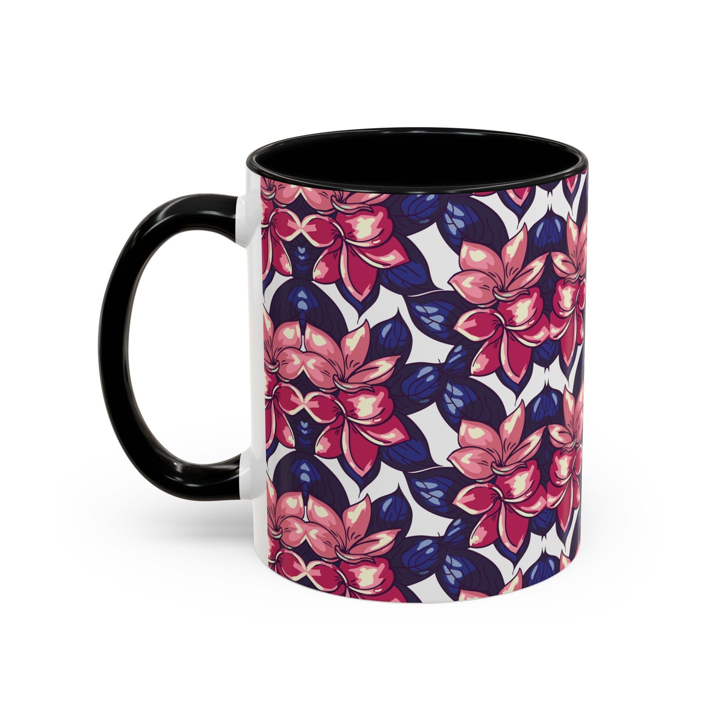 Floral Accent Coffee Mug