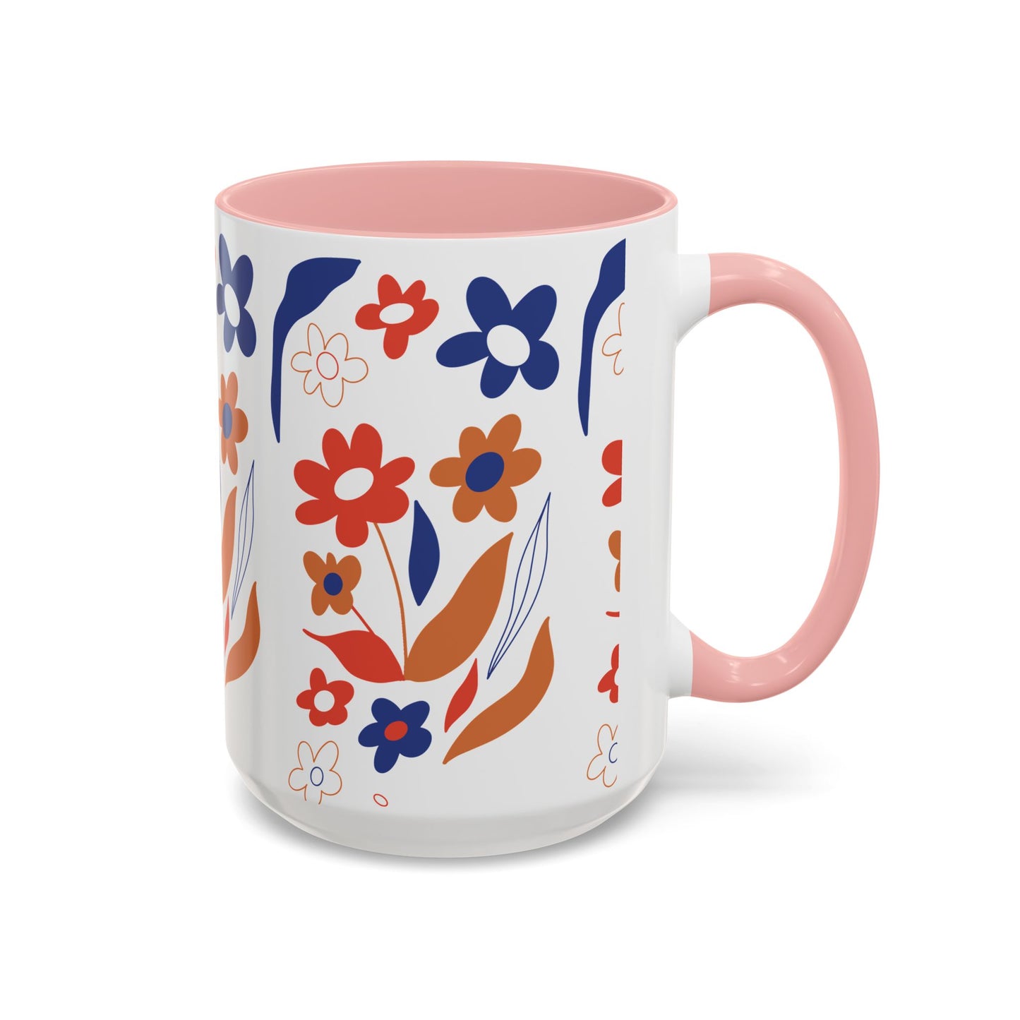 Floral Accent Coffee Mug