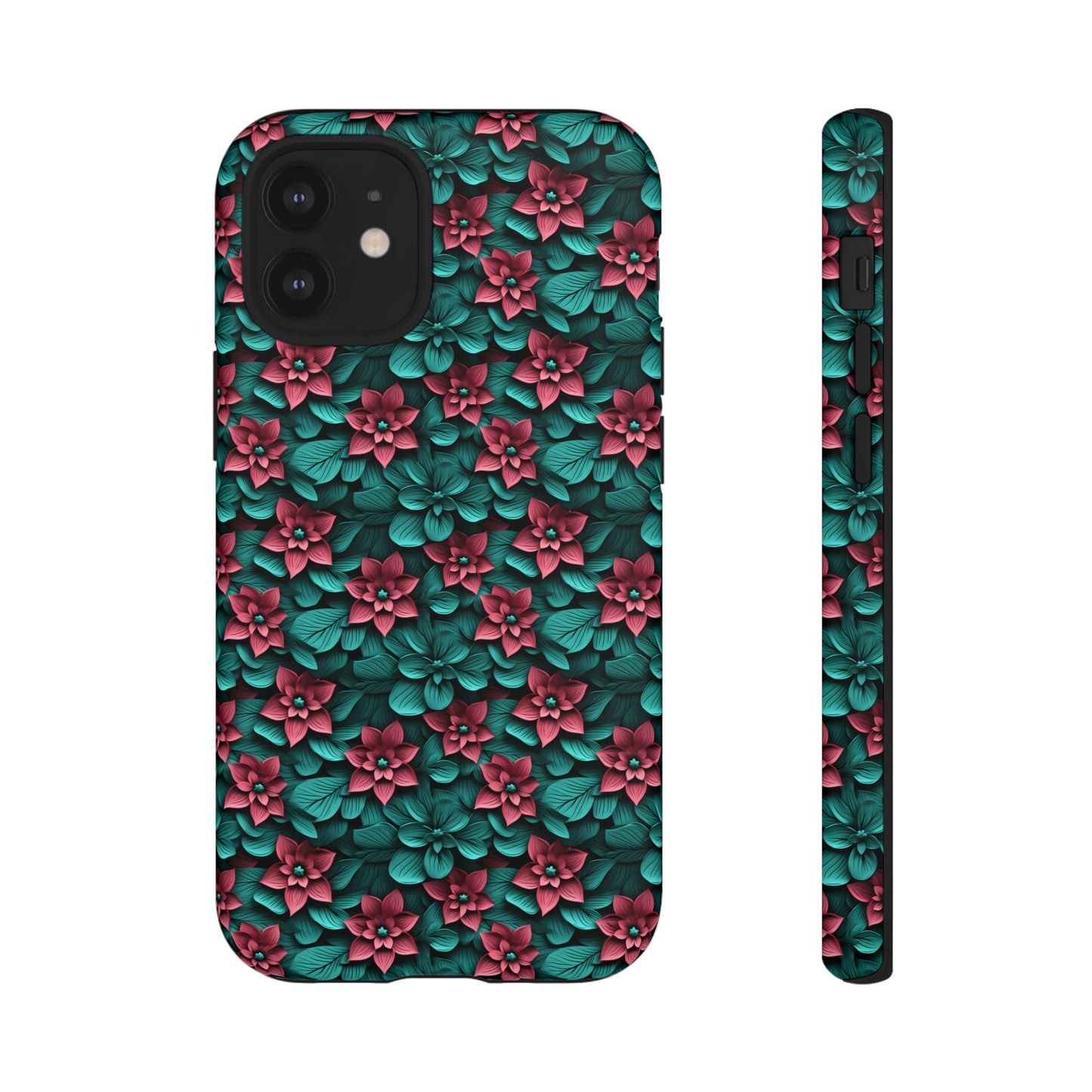 3D flowers Tough Cases