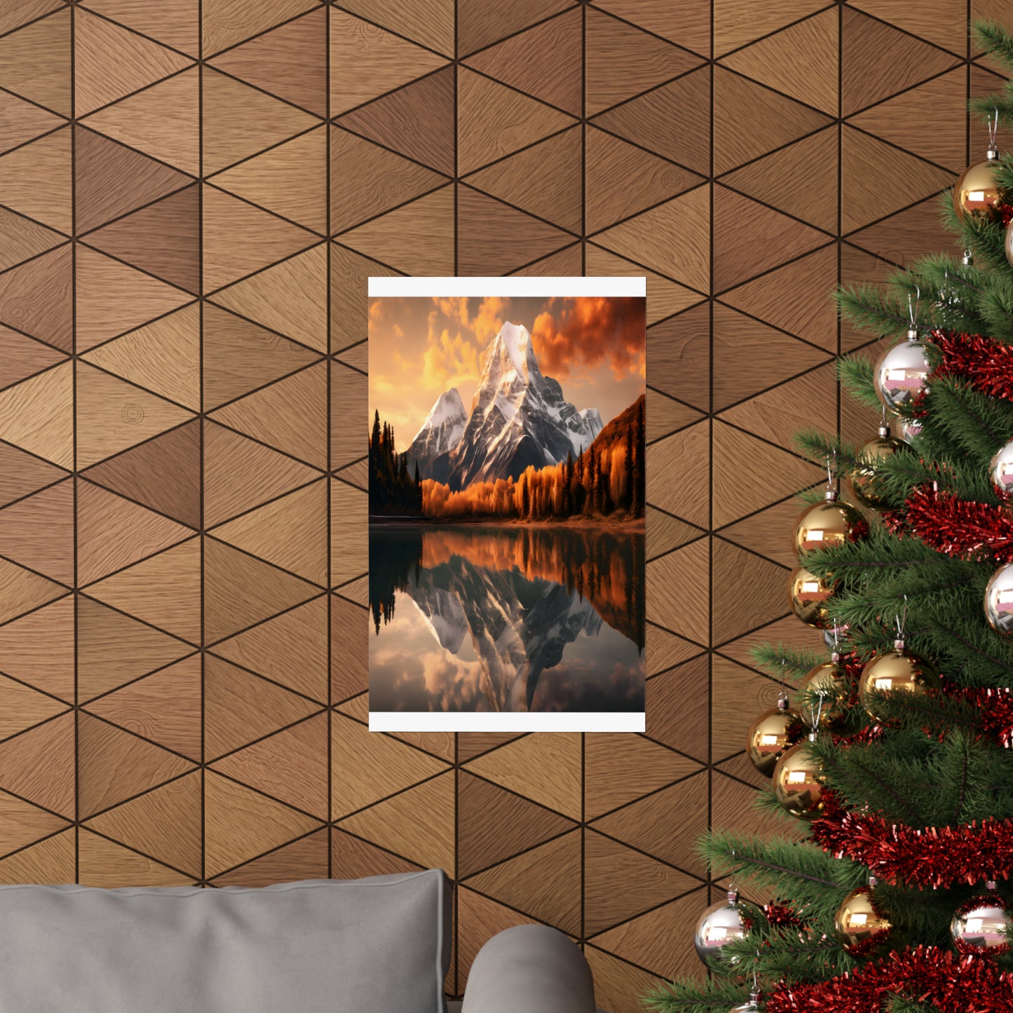 Mountain and River view Matte Vertical Posters