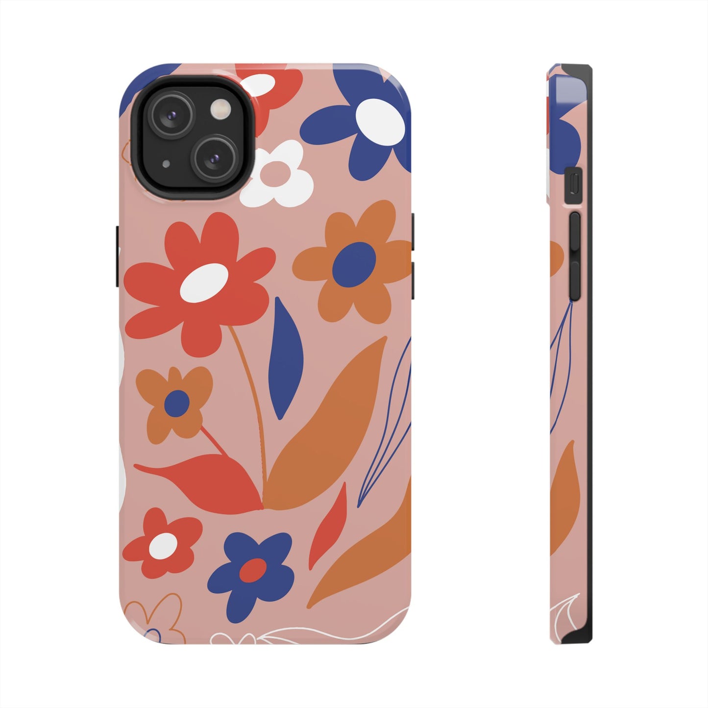 Phone Case, Floral Design, Protective Case, Cover, Strong, Durable, Custom Shell