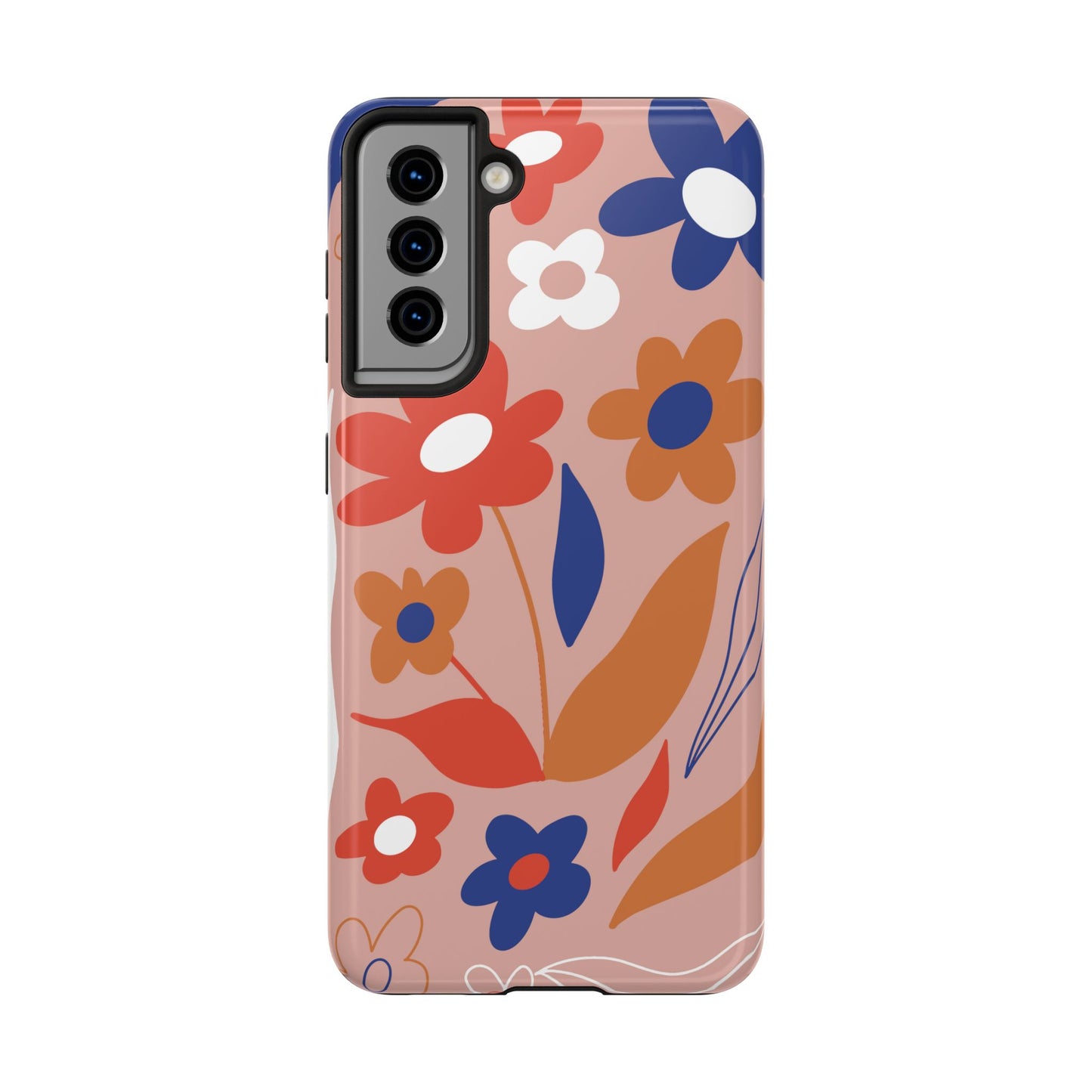 Phone Case, Floral Design, Protective Case, Cover, Strong, Durable, Custom Shell