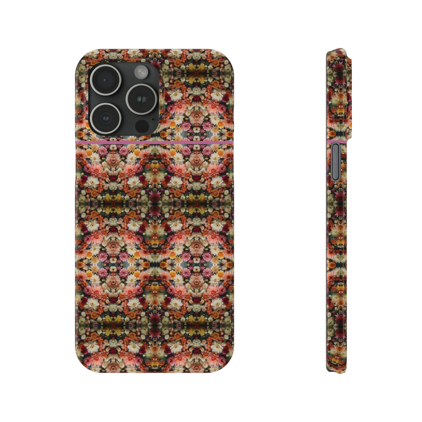 3D Flowers Pattern Slim Phone Cases