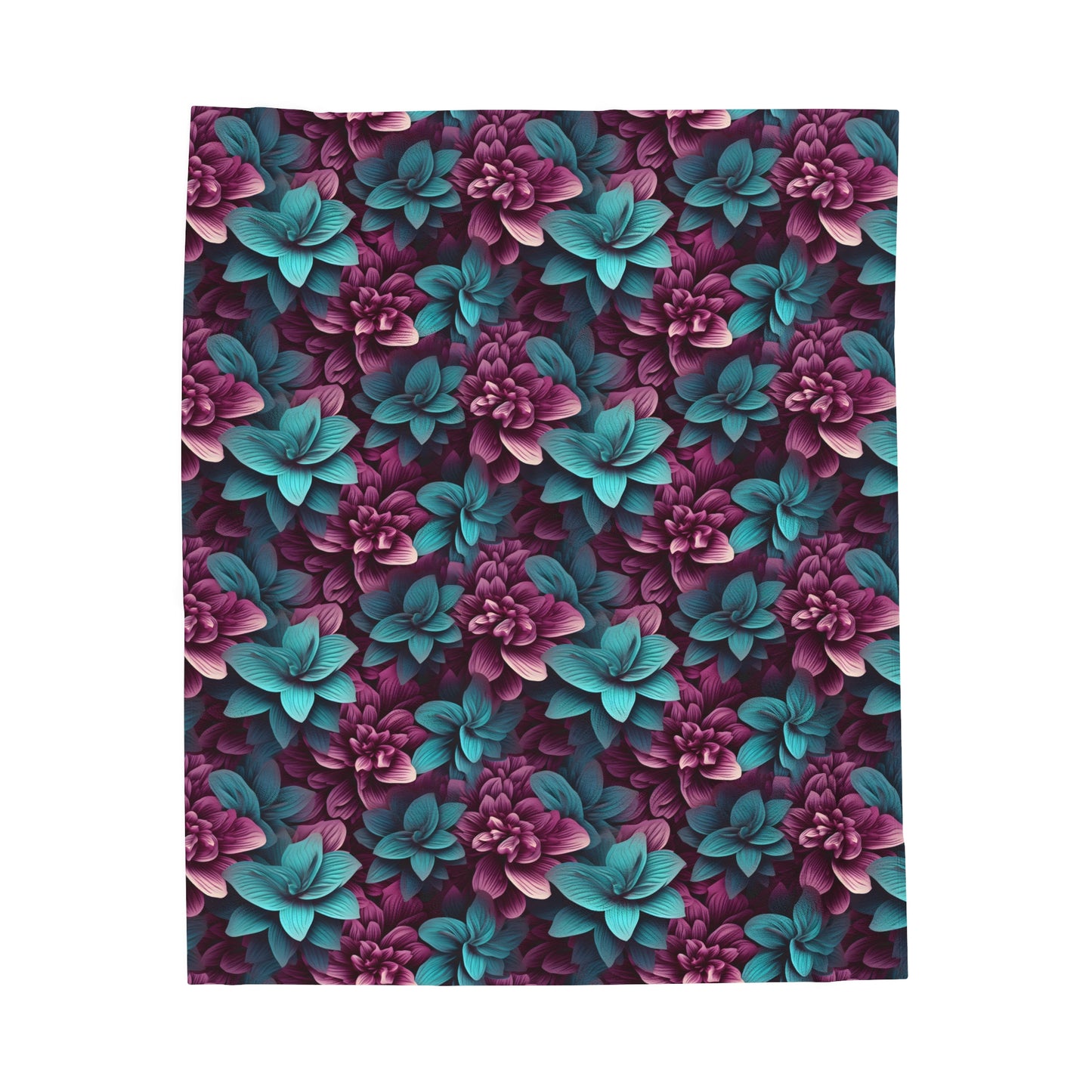 3D flowers Velveteen Plush Blanket