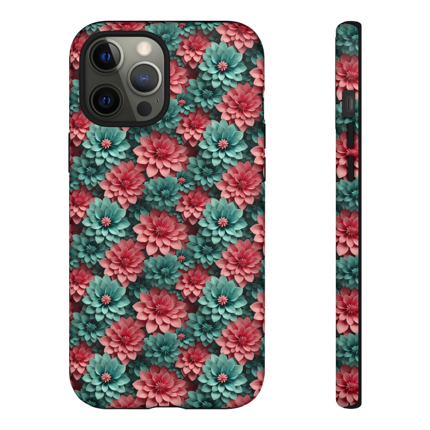 3D Flowers Tough Cases