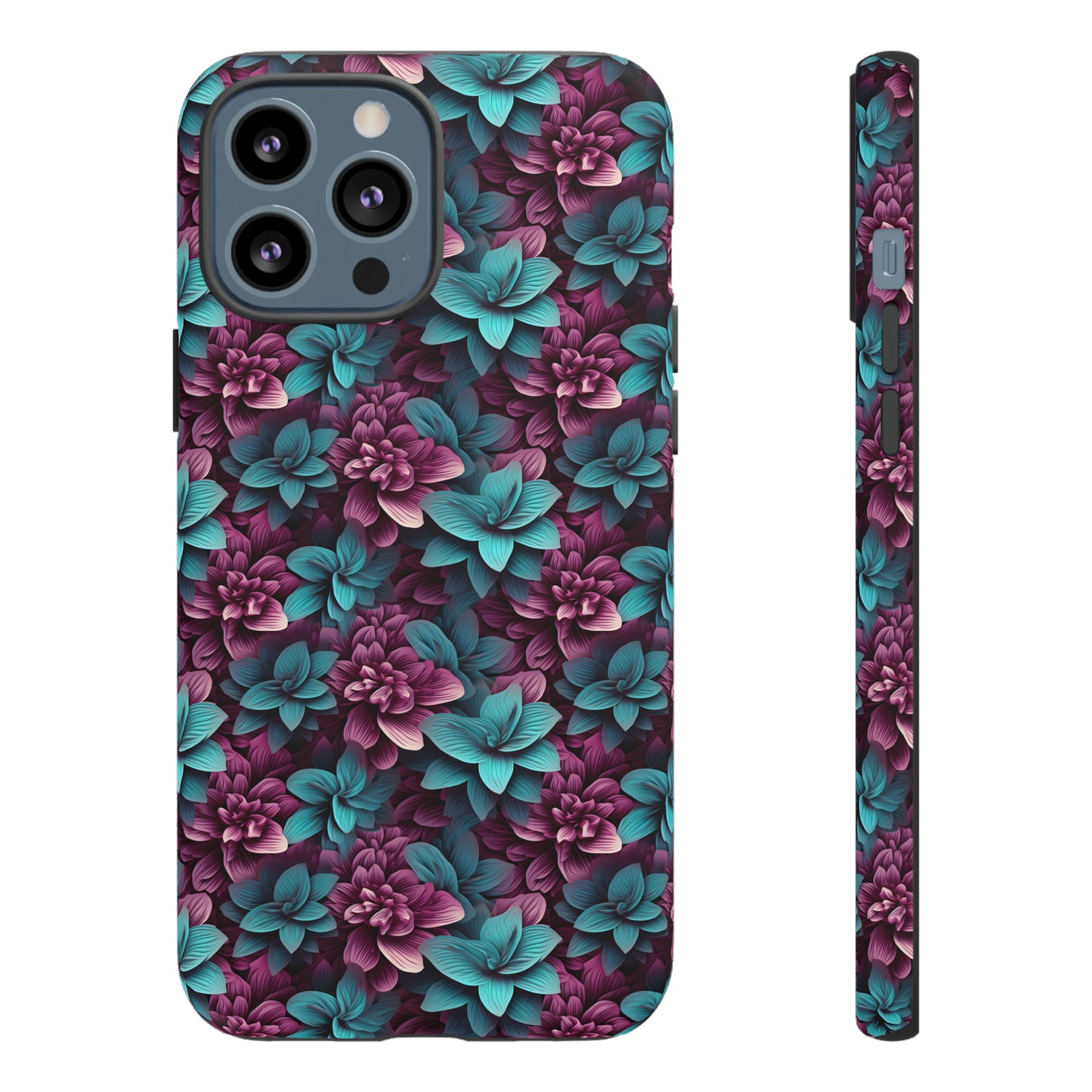 3D Flowers Tough Cases