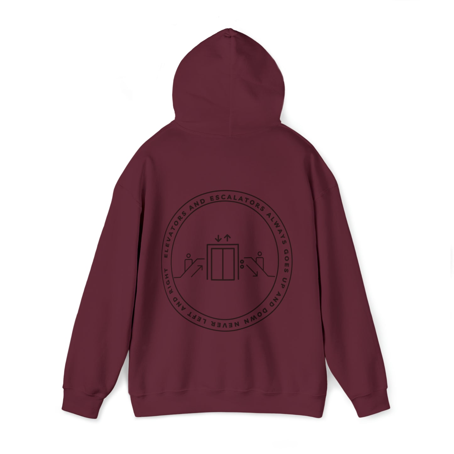 Elevators and Escalators Unisex Heavy Blend Hooded Sweatshirt