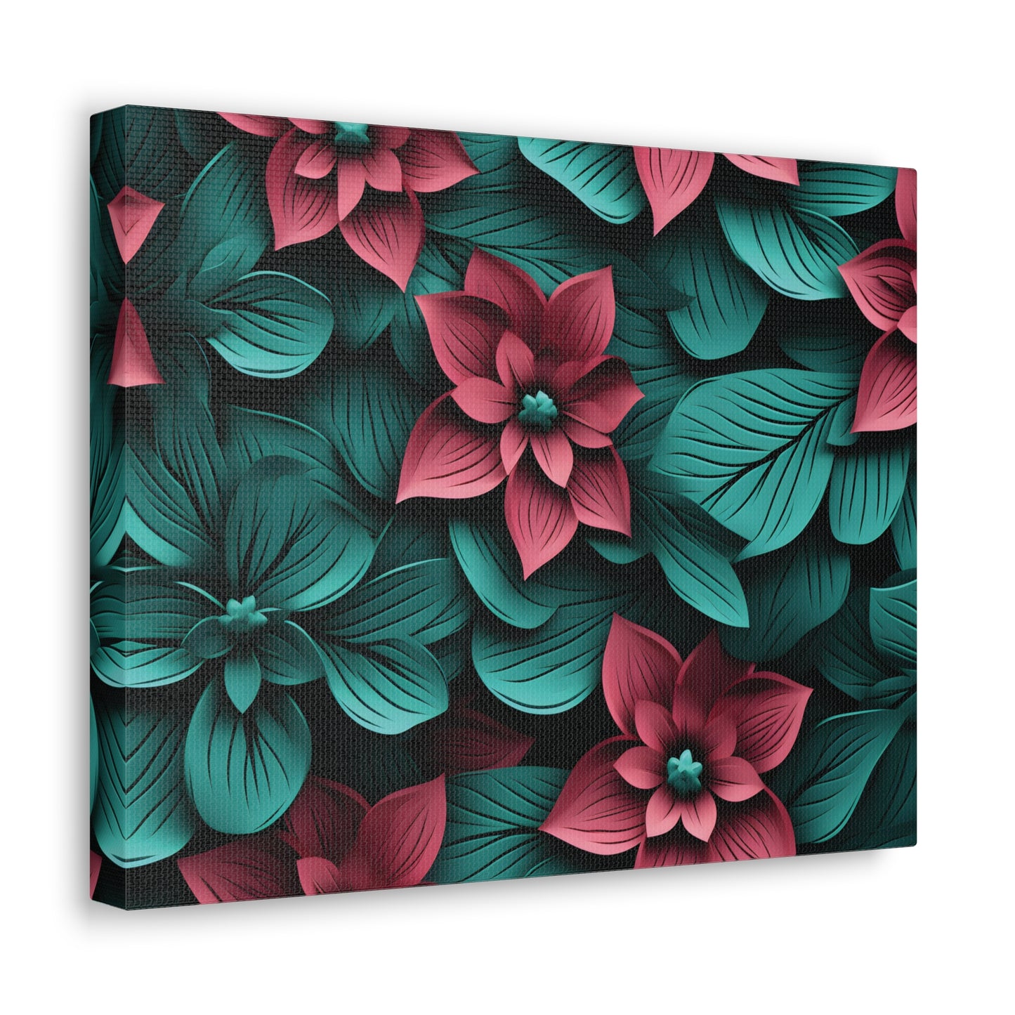 3D Flowers Gallery Wraps