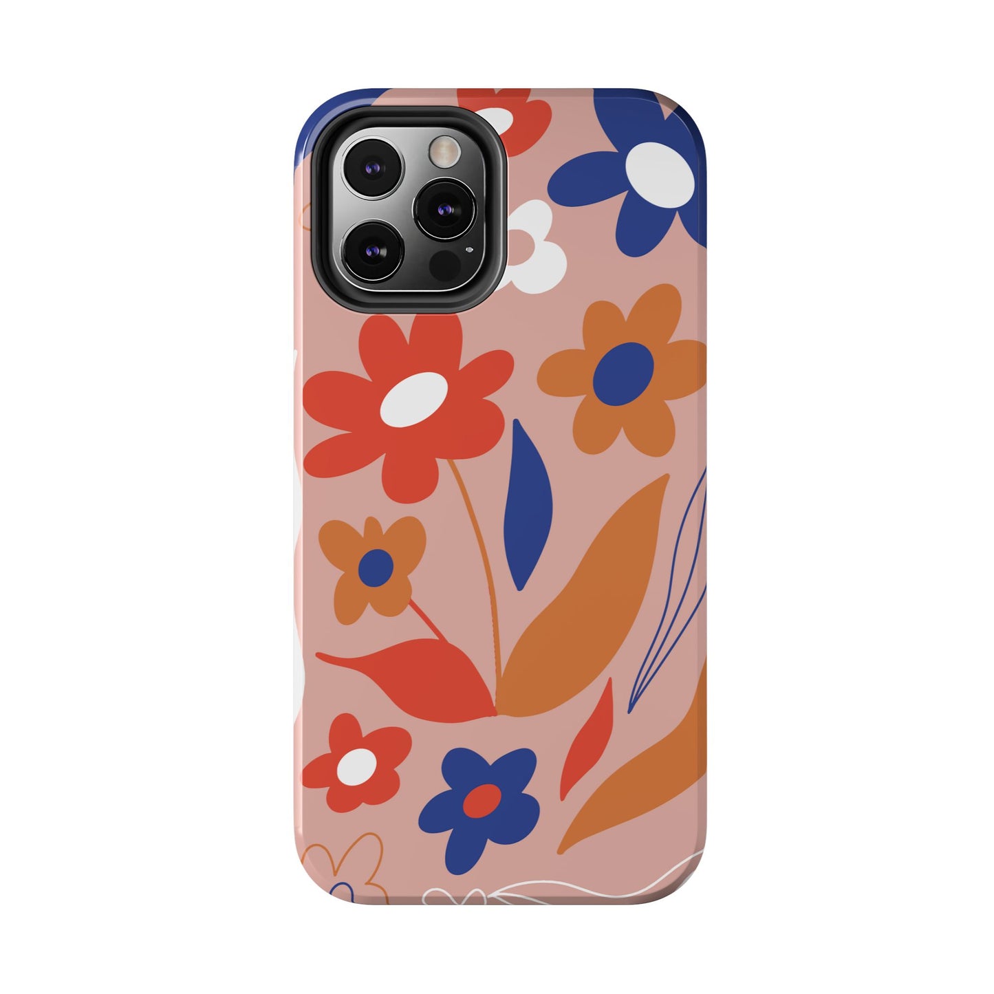 Phone Case, Floral Design, Protective Case, Cover, Strong, Durable, Custom Shell