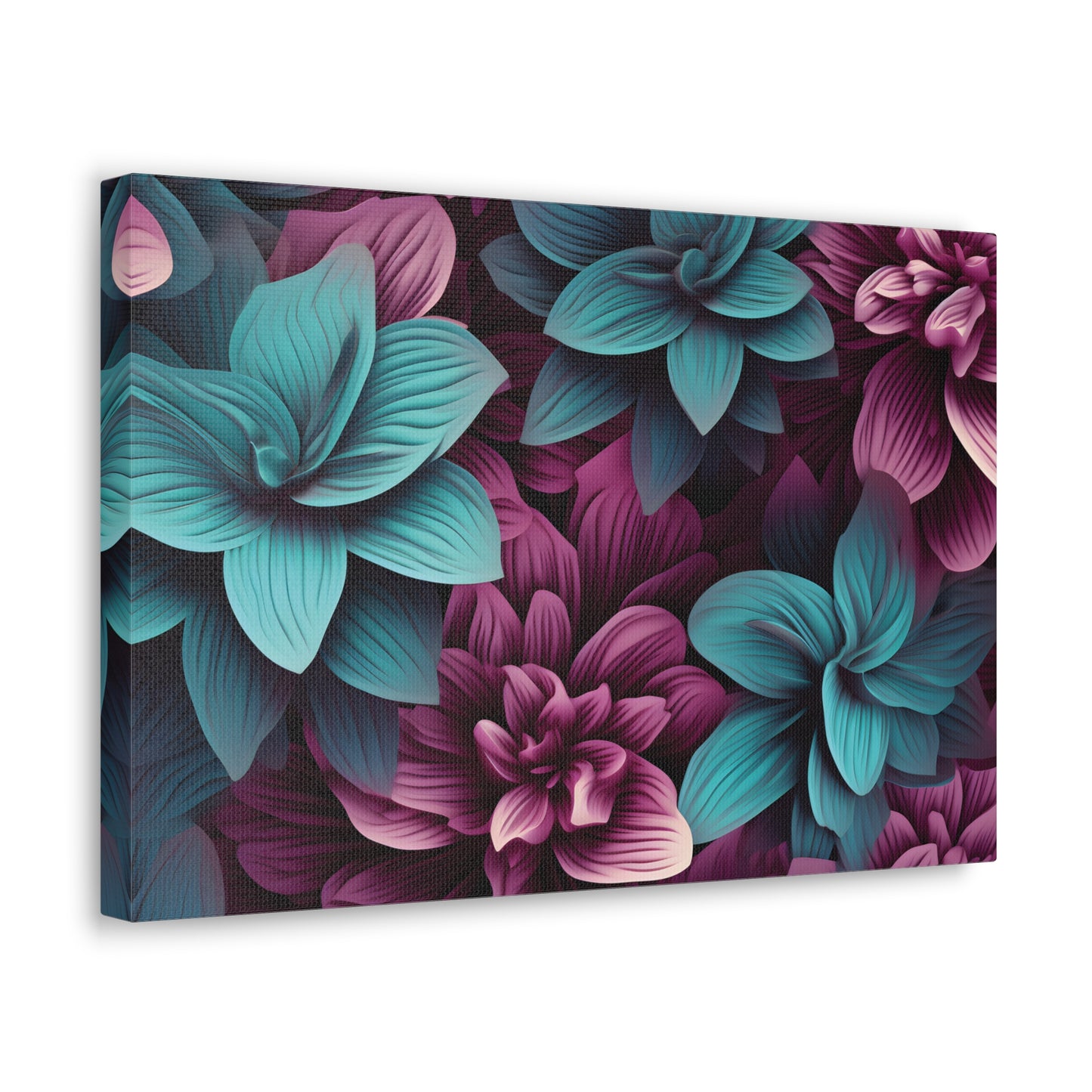 3D Flowers Gallery Wraps