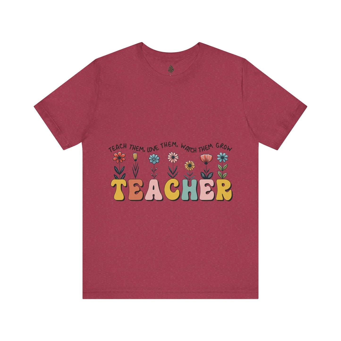 Teacher love them Unisex Jersey Short Sleeve Tee|Gift|Gift for lover|Gift for Mom|Gift for Girlfriend|Gift for Wife|Gift for Teacher|Teacher