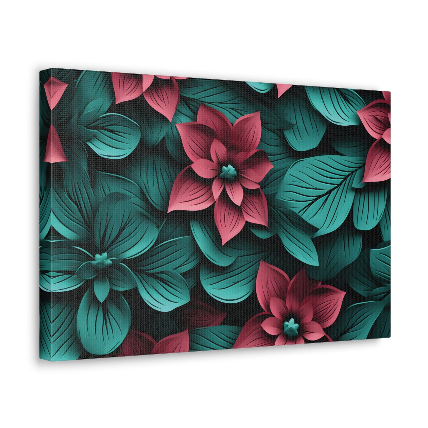 3D Flowers Gallery Wraps