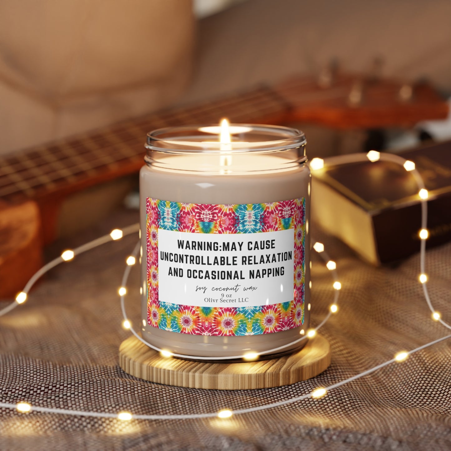 Warning: May cause uncontrollable relaxation and occasional napping Scented Soy Candle, 9oz