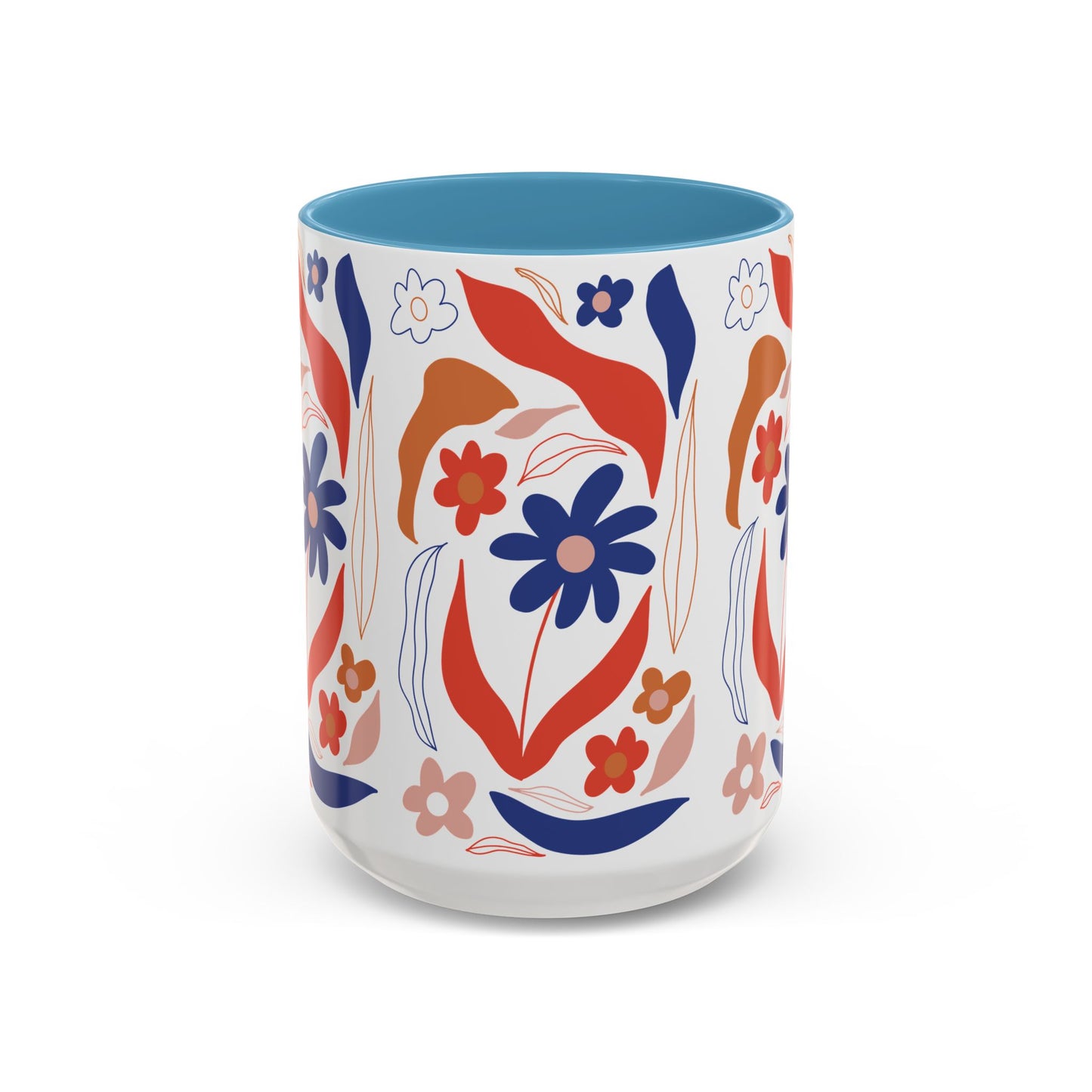 Floral Accent Coffee Mug