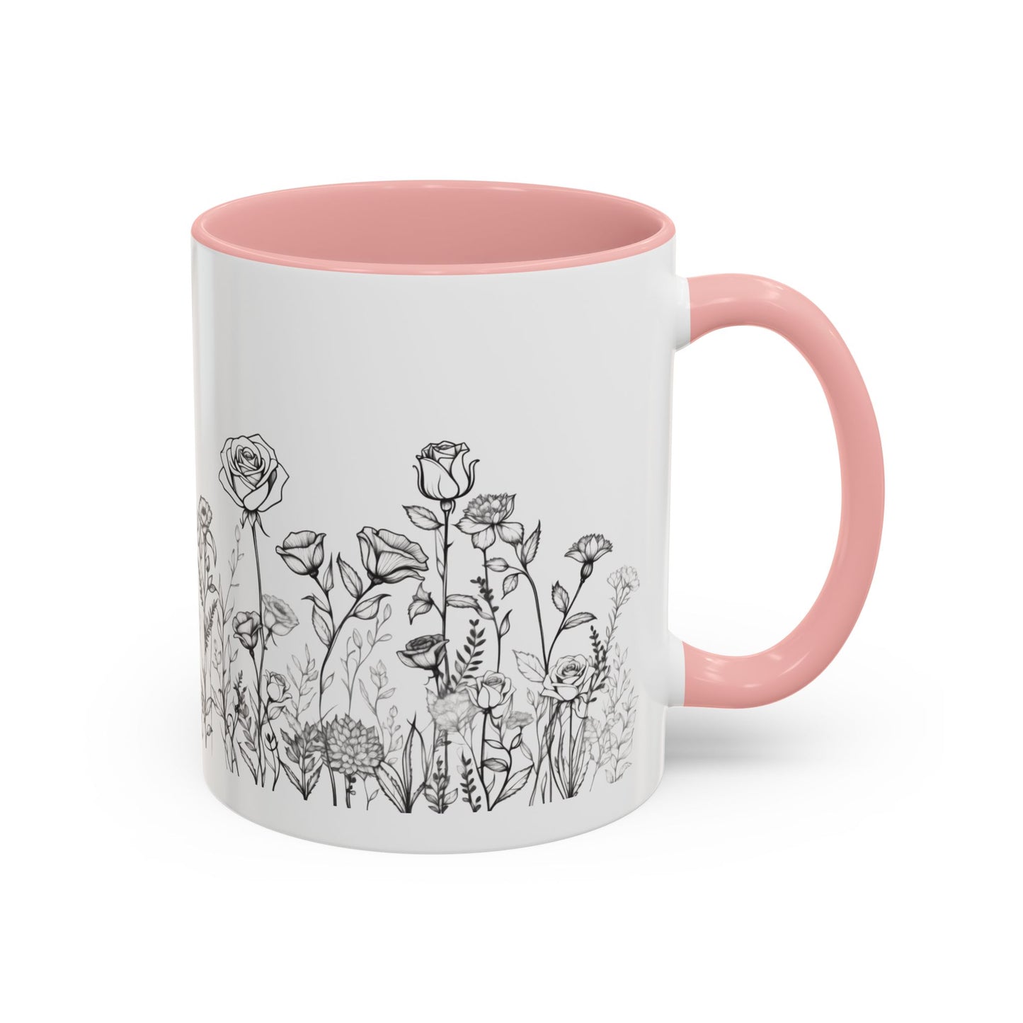 flowers Accent Coffee Mug (11, 15oz)